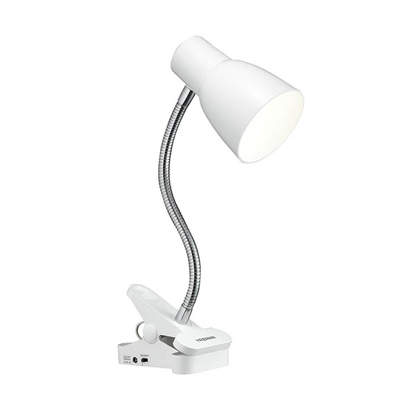 乾電池式LEDフレキシブルアームクリップライト