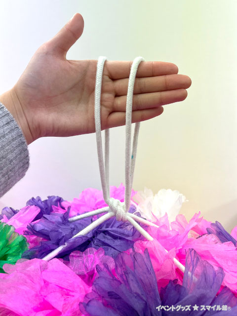 和紙花くす玉