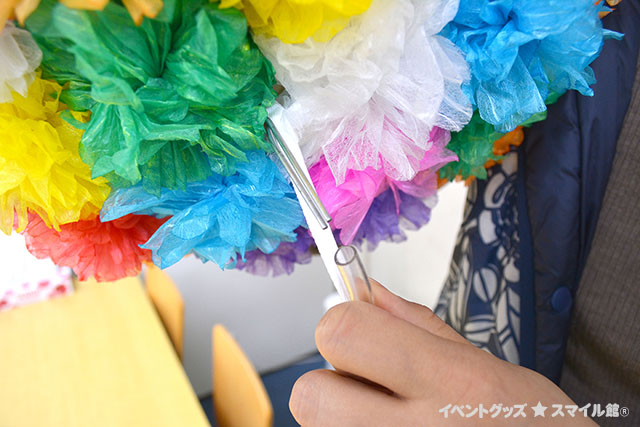 和紙花くす玉