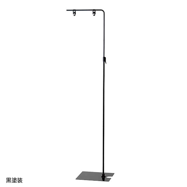L字スタンド スチール製【黒塗装】