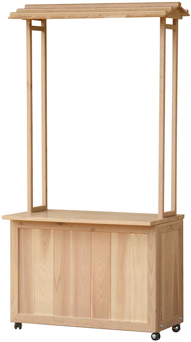 組立式屋台（コンパクトタイプ）ナチュラルグレー塗装杉材