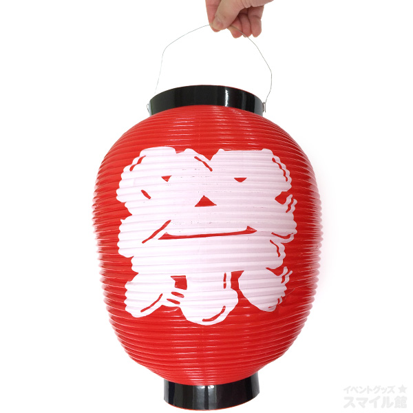 祭提灯八寸丸・赤